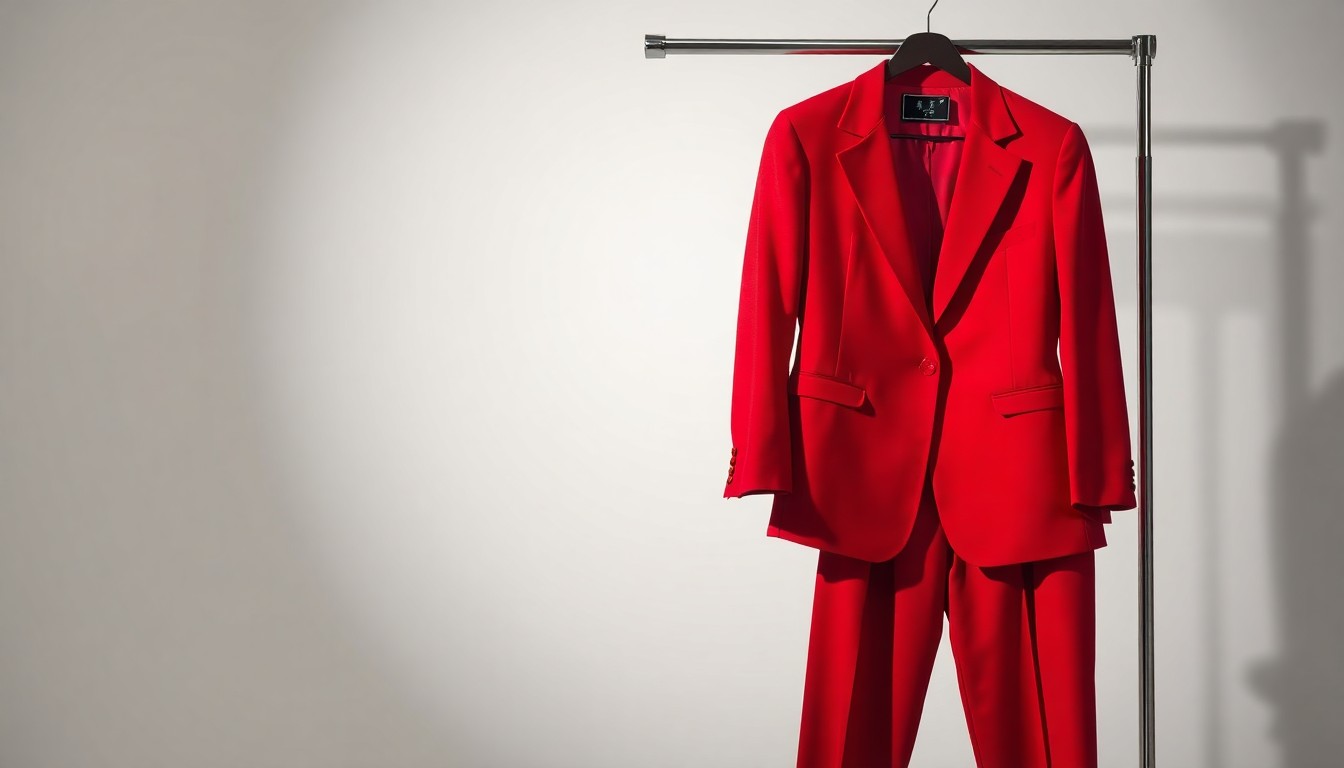 芸名の由来と赤い服装へのこだわり